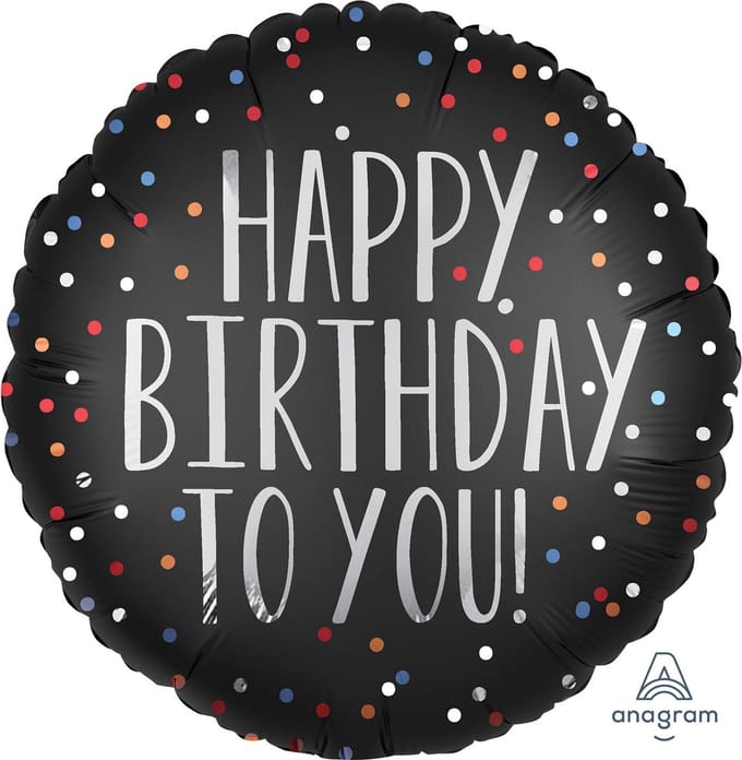 ‘Happy Birthday To You’ Zilver - 45 Centimeter