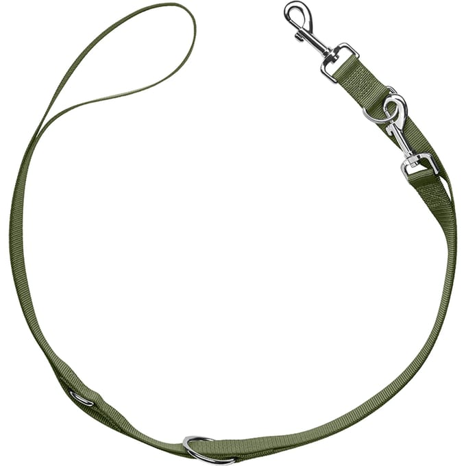 HUNTER Set: Tuig London Vario Rapid S + riem 200cm/15mm London, olijfgroen