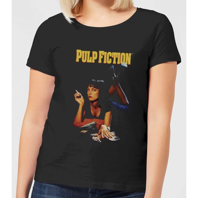Pulp Fiction Poster Dames T-shirt - Zwart - S
