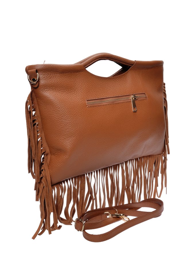 Isabella Rhea Brown Rundleer Tas