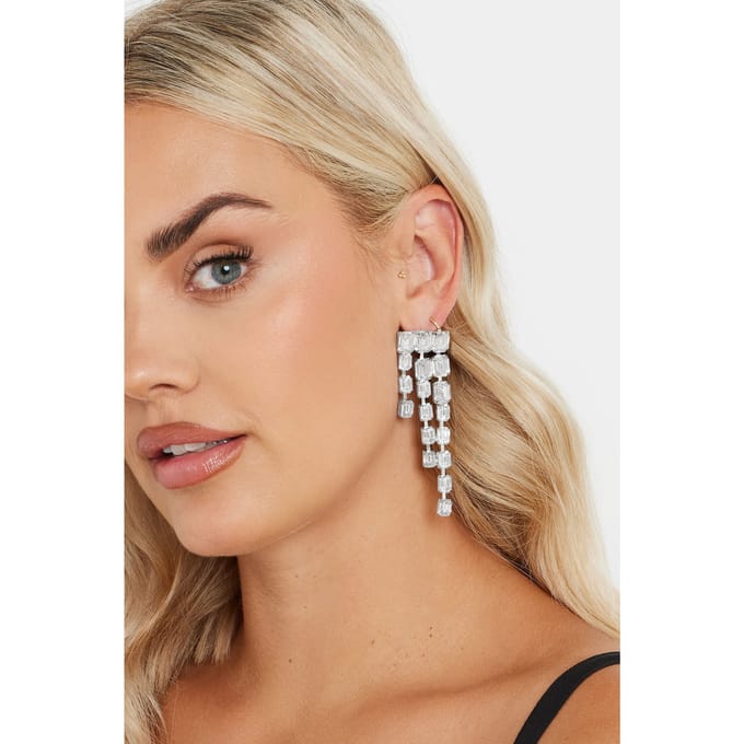 Yours Zilveren Oorbellen Met Diamantensize One Size