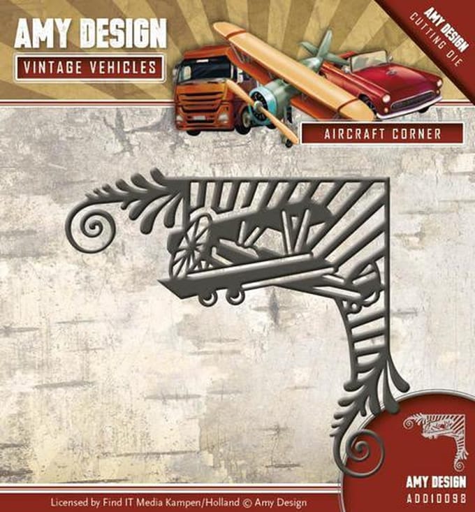 Mal - Amy Design - Vintage Vehicles - Vliegtuig Hoek