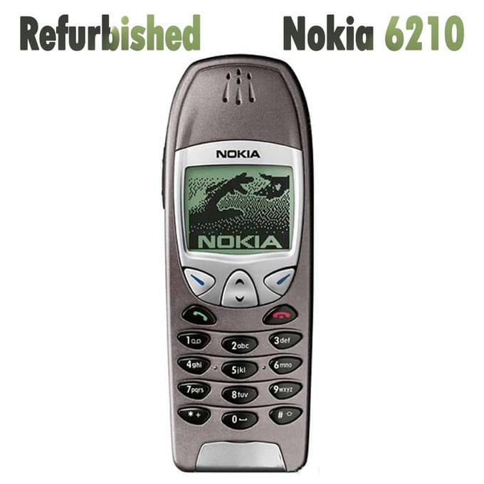 Gereviseerde Nokia Originele Nokia 6210 GSM 900 / 1800 Mobiele Telefoon Simple Set rood