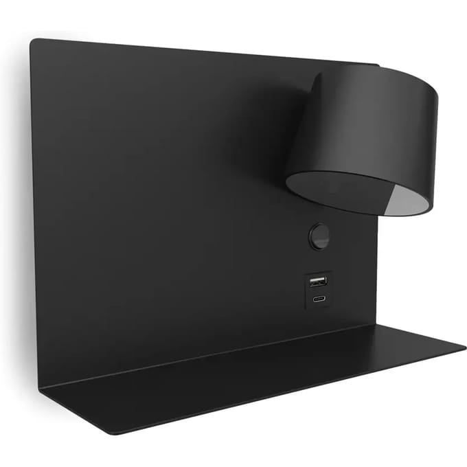 Applique Muur met Lezer Exo lighting Serene Left SMD 732lm(434lm) CRI80 3000K USB A-USB C