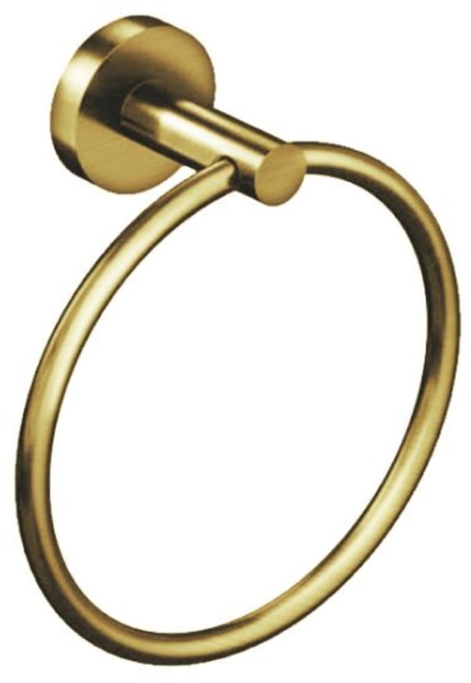 Aloni handdoekring 16 cm – geborsteld goud