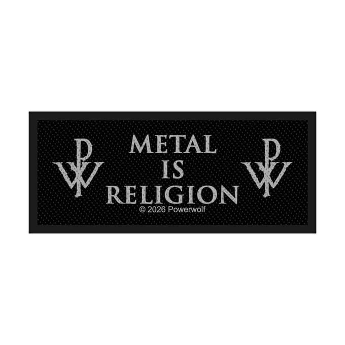 Powerwolf Metal Is Religion Unisex Patch - zwart - Standard