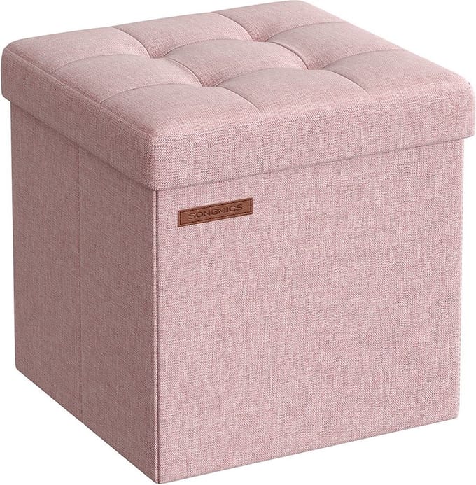 Bank van 30 cm – Met opbergruimte pastelroze