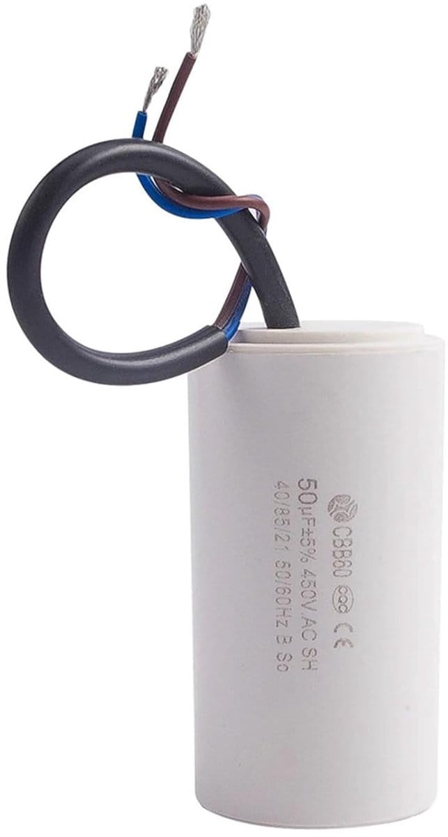 Startcondensator - Motorcondensator - Apparaten Starten - 450 V AC 50 uF - Twee Draden