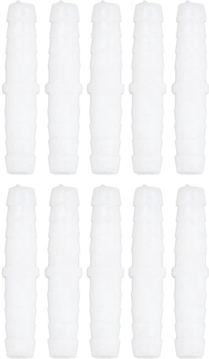 Allecto - Plastic Slangverbinder - Duurzame adapter - 6-6mm - voor