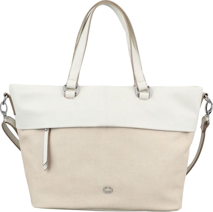 GERRY WEBER Handtas Schoudertas Keep In Mind Hand Bag MHZ Oyster Gray Crème