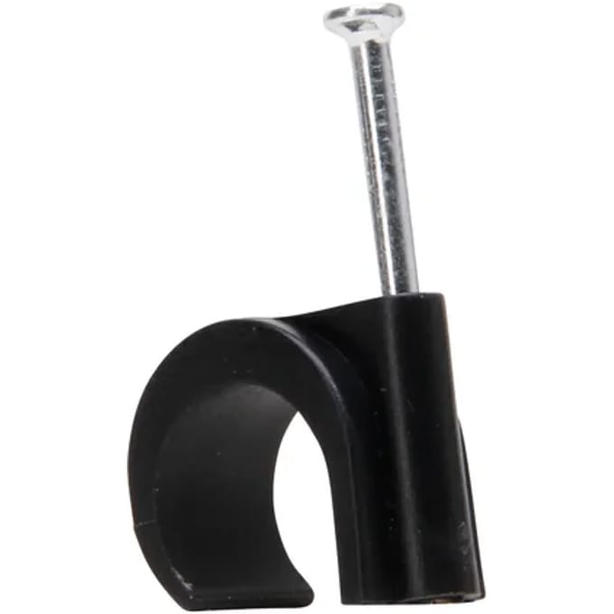 Spijkerclip 16-20mm Zwart 10 Stuks