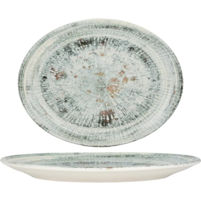 Bonna Serveerschaal - Odette - Porselein - 36x28 cm - set van 2