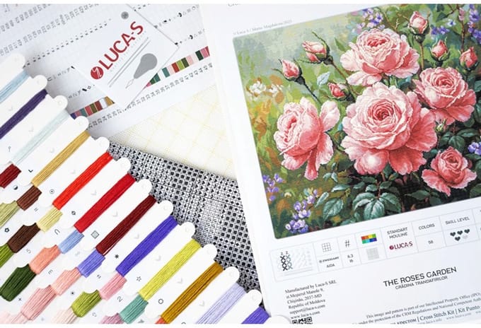 Borduurpakket Luca-S - The Roses Garden - De Rozentuin - B717