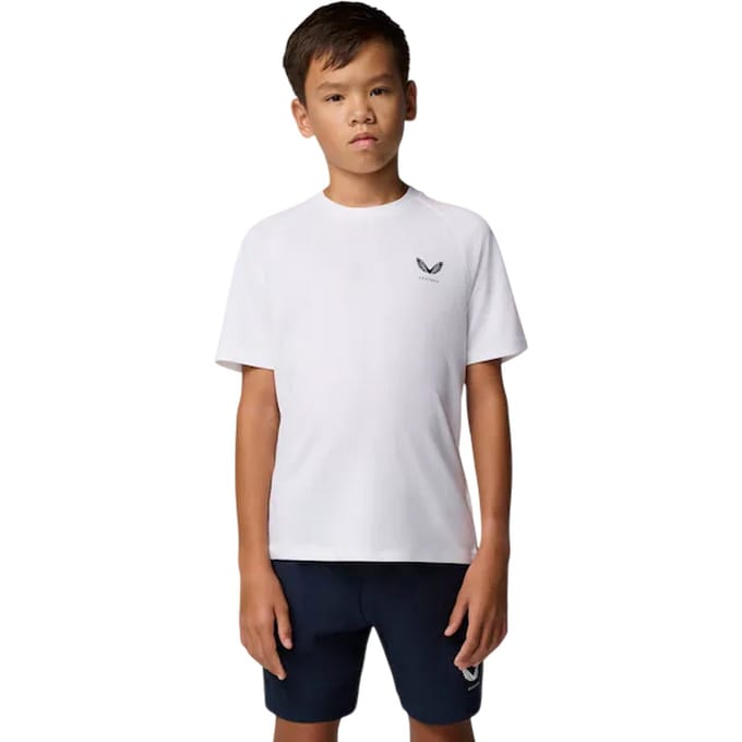 Castore Kinderen/Kinderen Logo Regular T-shirt (Briljant wit)