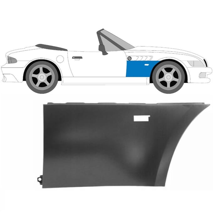Voorste spatbord voor BMW Z3 1995-2003 / Rechts / COUPE / ROADSTER