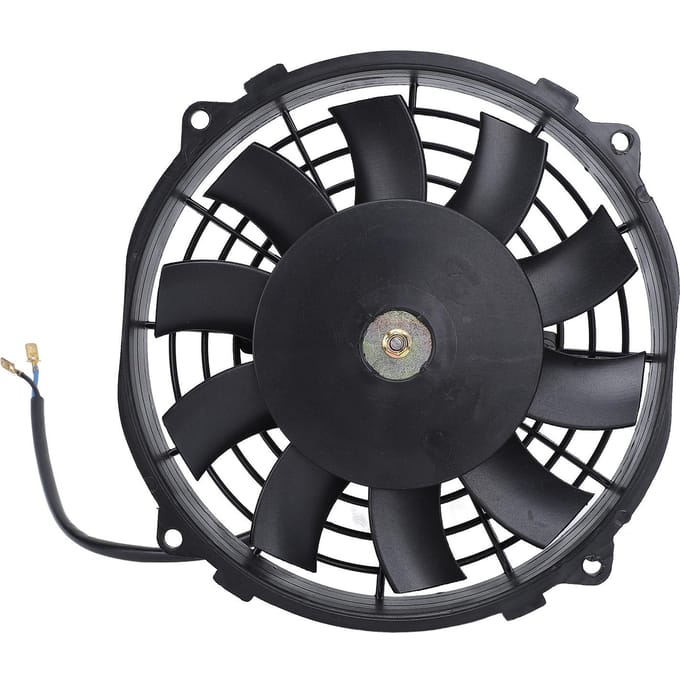 7 Inch Dunne Ventilator 12V 80W 10 Bladen Hoge Prestaties Universele Push Pull Elektrische Radiator Koelventilator voor Voertuig black
