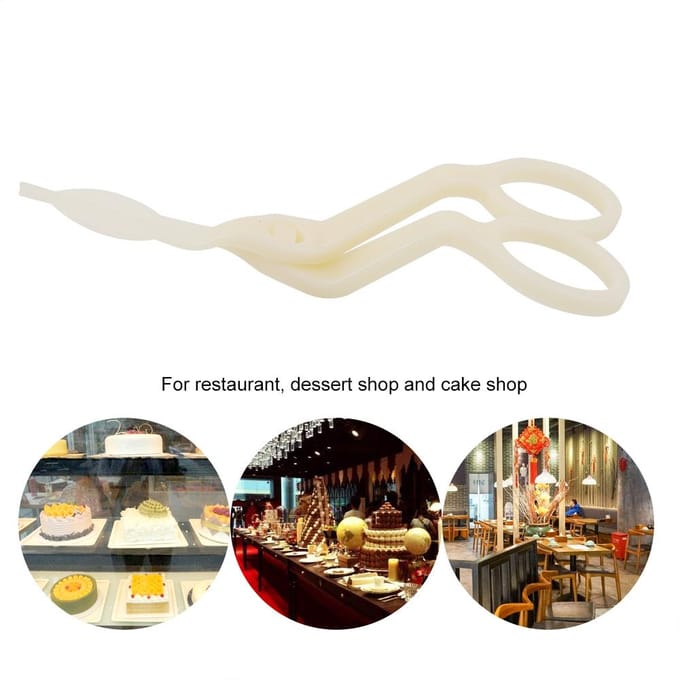 Plastic Bloem Maken Taart Transfer Fondant Suikerwerk Schaar Gebak Decoratie Gereedschap white