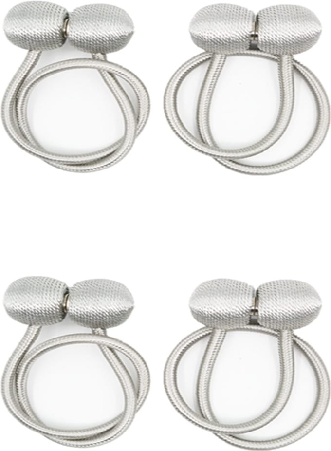 Magnetische gordijnhouder Zilvergrijs