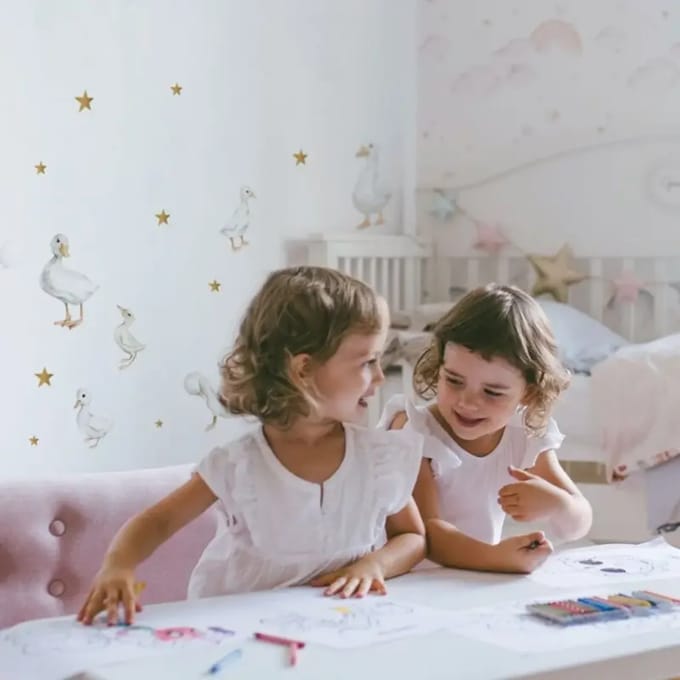Stickers voor baby's Dekornik Tip Toe Geese Porticello Set