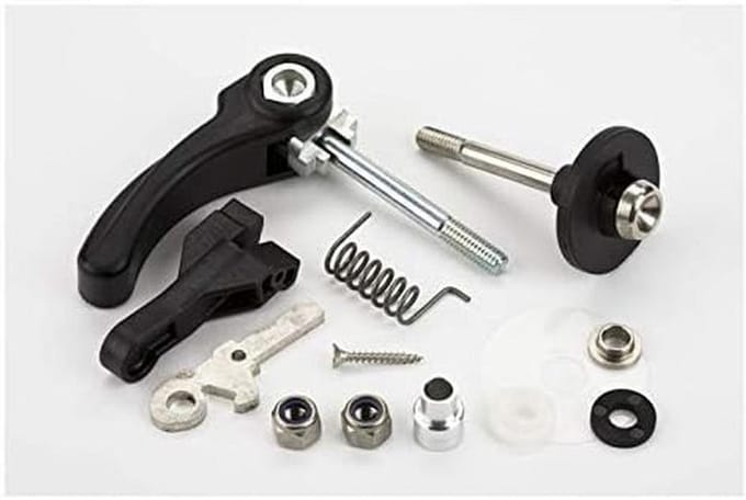 Achterframe Clip - Frame Klem - Fiets Stabiliseren - Quick Release - 215 cm - Zilver
