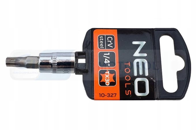 NEO - TORX TX30 Opzetstuk - 1/4" - Kort - 37 mm