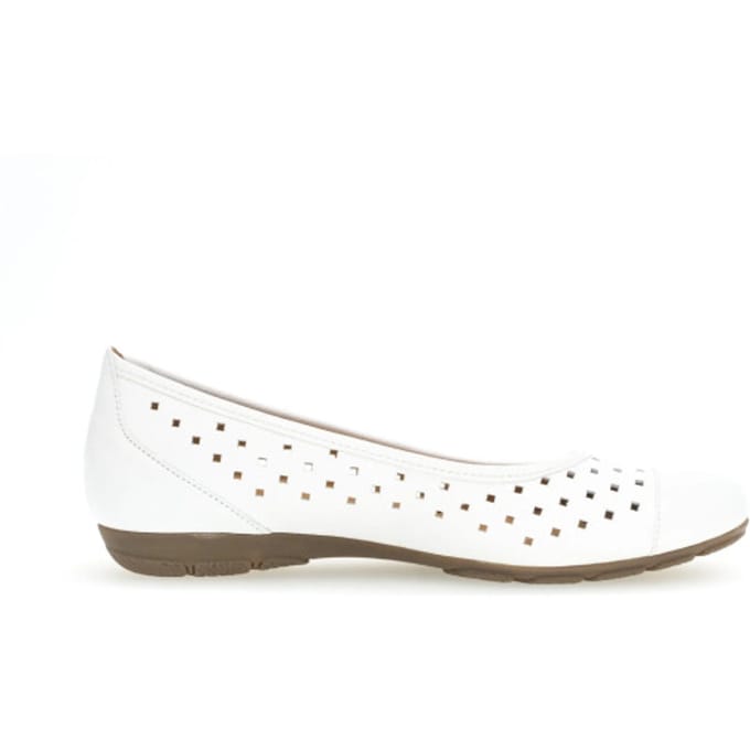 Dames Instappers & Ballerina's Gabor 24.169.21 Wit - Maat 7