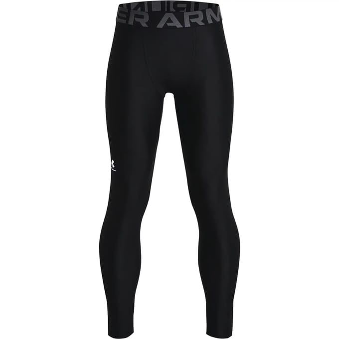 UA HG Armour Leggings-Black / / Pitch Gray