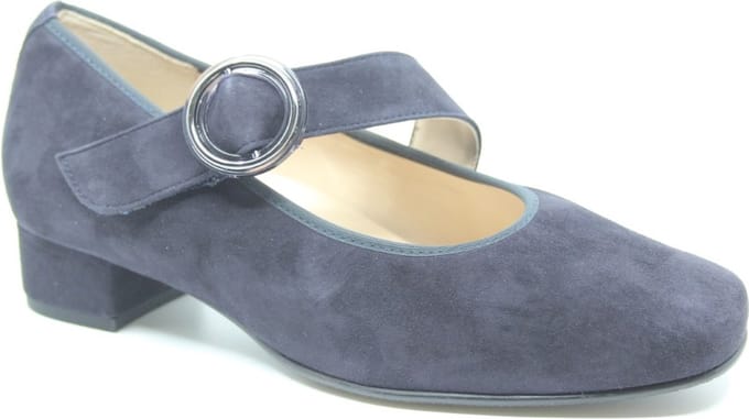 Hassia -Dames - blauw donker - pumps & hakschoenen - maat 40