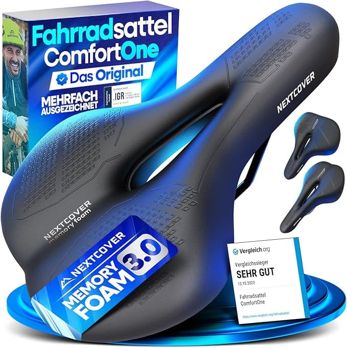 Nextcover Fietszadel - Memory Foam - Ergonomisch - Trekking