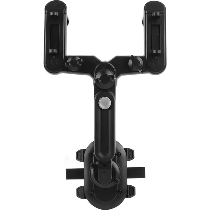 Achteruitkijkspiegel Mobiele Telefoonhouder Navigatie GPS Recorder Ophanging Ondersteuningsbeugel Reflector black
