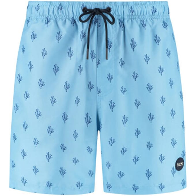 Men MIKE swim shorts 7 inch sketched coral