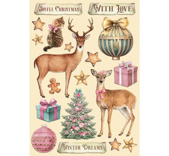 Stamperia Lasercut motieven "Winter Magic"