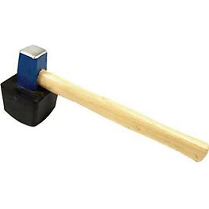 Handhamer 1500g hoekig (gevulkaniseerd)