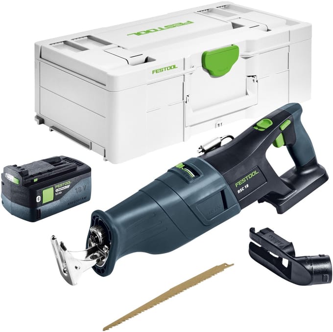 Festool RSC 18 EB-Basic accu-reciprozaag 18 V borstelloos + 1x accu 5,0 Ah + Systainer - zonder oplader