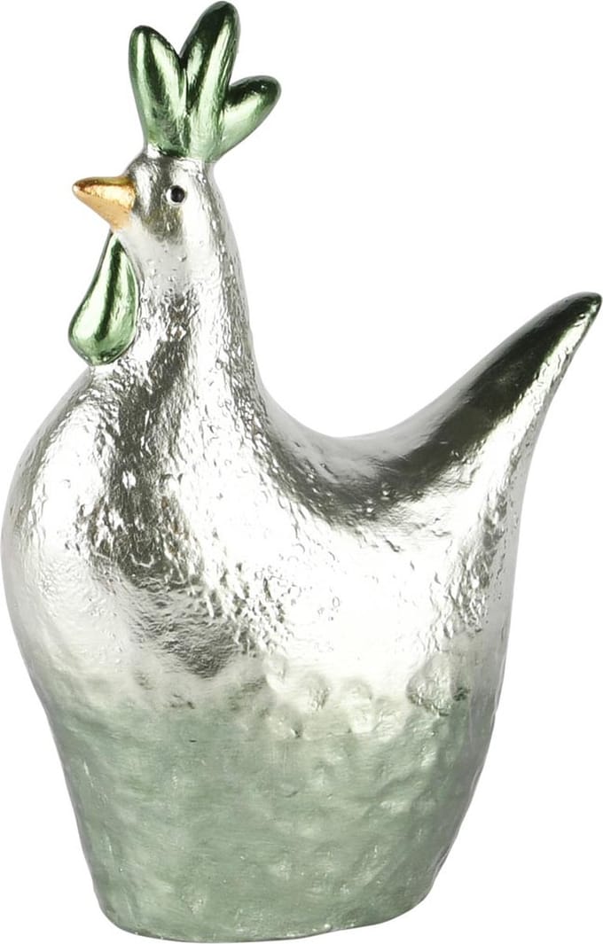 Dekoratief | Kip broedend, groen, TC, 17x9x25cm | A250738