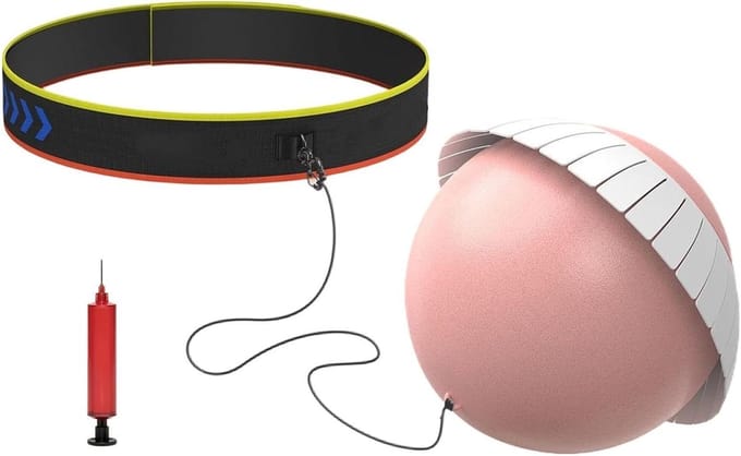Boksbal Trainingsset - Reactiebal Hoofdband - Coördinatie Verbeteren - Verstelbare Pasvorm - Minder dan 21cm - Roze