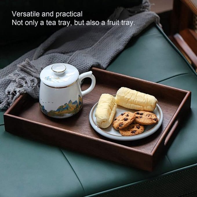 Houten dienblad walnootlade Dailygoody