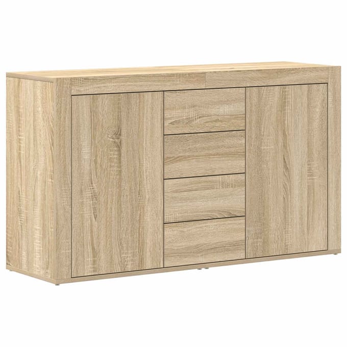 vidaXL - Dressoir - Sonoma - Eik - 120 - x - 36 - x - 69 - cm - Bewerkt - hout