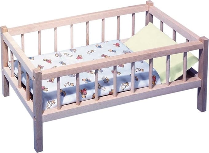 GOKI Poppenbed - 60X29X25Cm - Zonder Beddengoed - 3 Jaar
