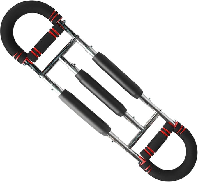Armtrainer Verstelbaar - Kracht Trainer - Spieropbouw Thuis - Instelbare Weerstand - 20-100 kg - Rood