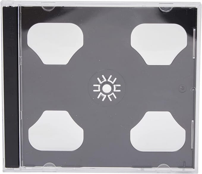 Allecto - Double CD Case - Set van 5 - Milky Plastic - Geschikt voor 2 Disc Capaciteit - Bescherming voor je muziek - Compact - Duurzaam - Voor CD'...