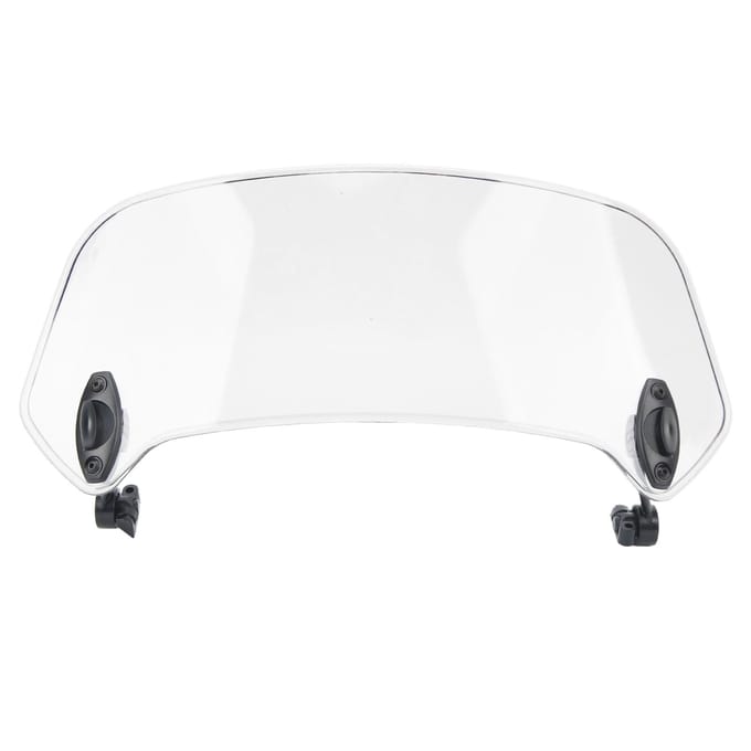 Motorfiets Windscherm Verstelbare Clip-on Windscherm Universele Winddeflector voor Motorfiets white