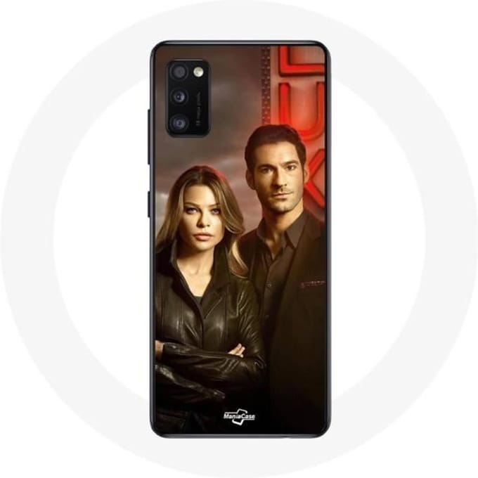 Samsung Galaxy A41 hoesje Chloe Decker en Lucifer Morningstar