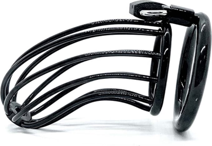 Black Line - Outlined - Kuisheidskooi met Tralies - Zwart 55 mm