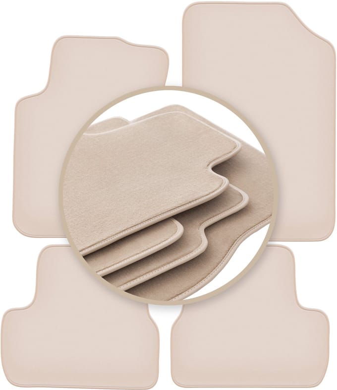 PREMIUM beige matten voor: Citroen C3 I hatchback 2002-2009