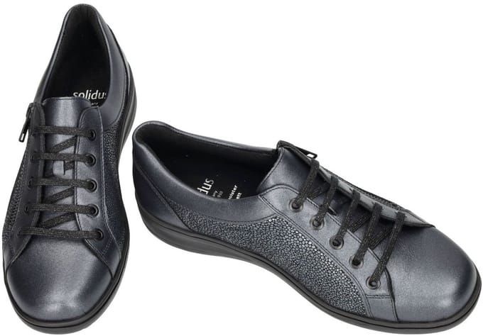 Solidus -Dames - grijs donker - sneakers - maat 39.5