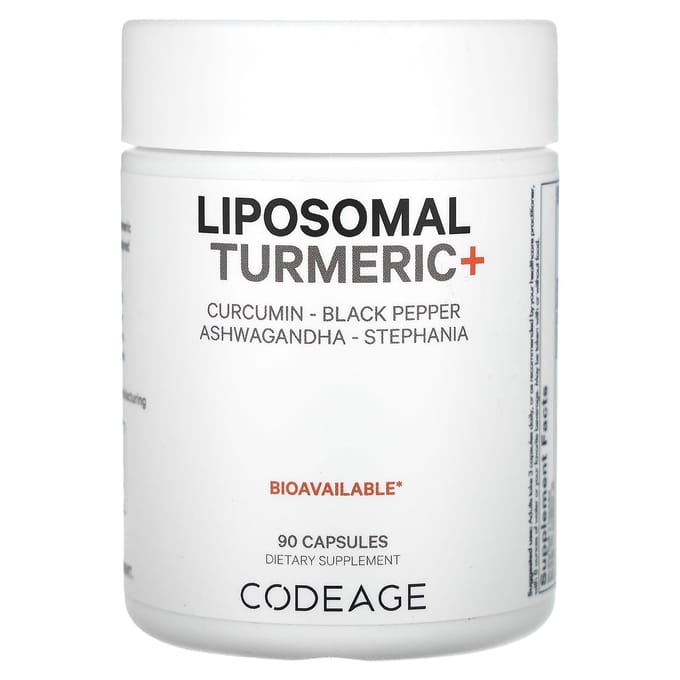 Codeage, Liposomale Kurkuma+, 90 capsules