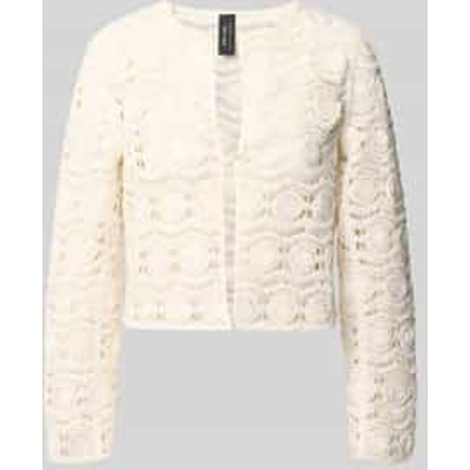 Blazer van gehaakt kant met knoopsluiting