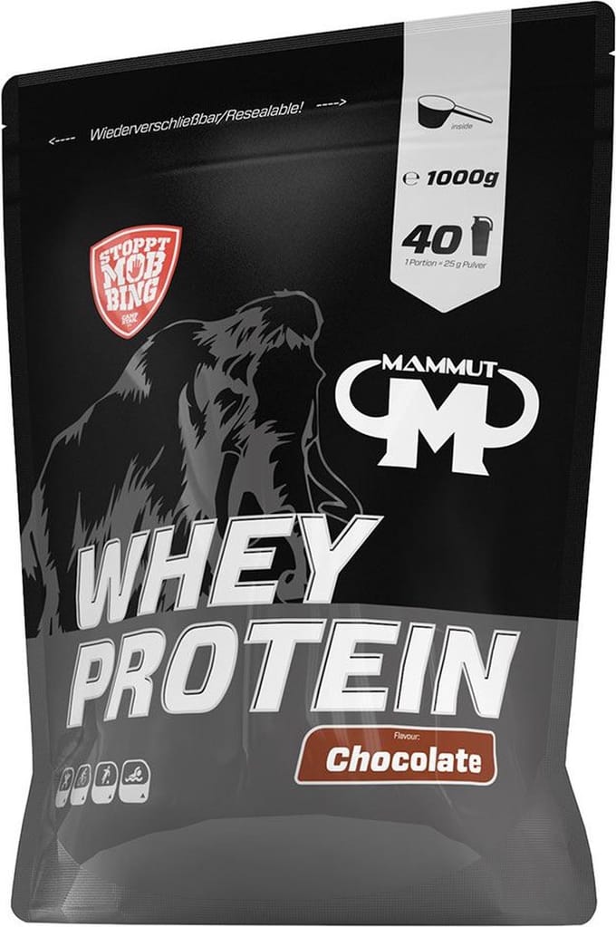 Mammut Whey Protein (1000g) Chocolate - Eiwitten - Wei-eiwit concentraat