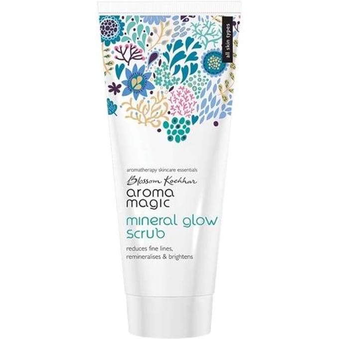 Aroma Magic Mineral Glow Scrub | Exfolie, réduit les ridules, illumine et booste l'hydratation | Avec cire d'abeille, glycérine végétale - 100ml white